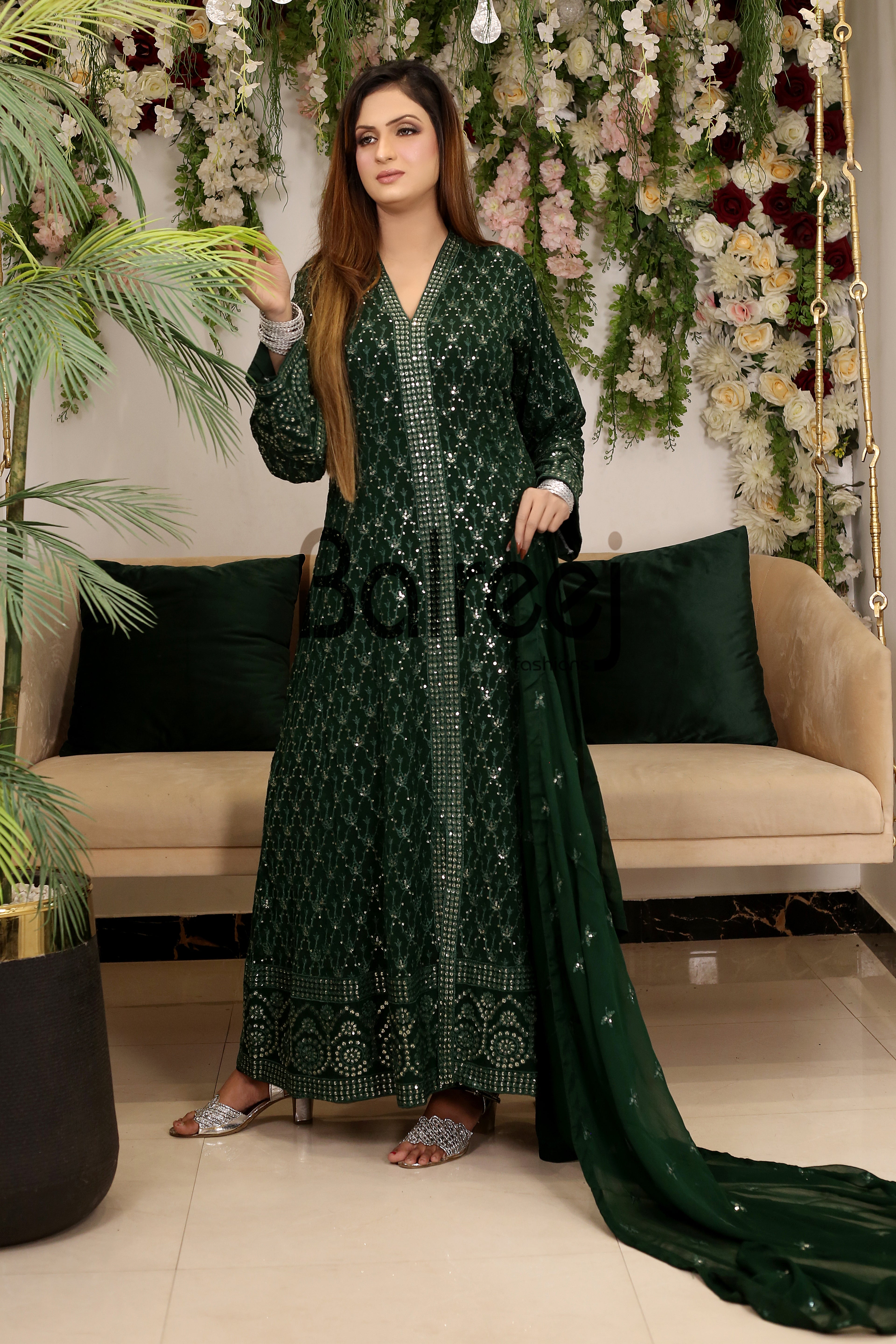 Luxury Sitara Embroidered Festive Dress